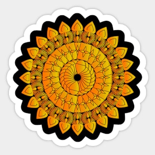 Coloring Mandala Sticker